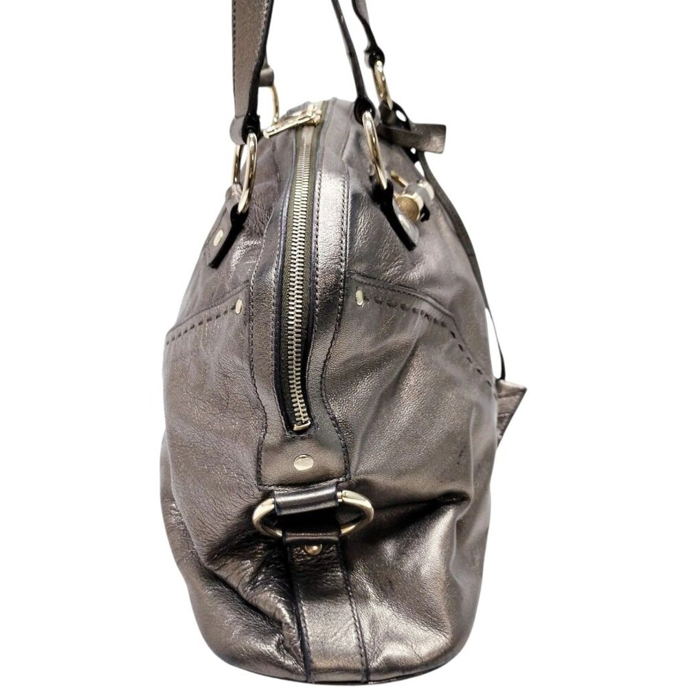(L3) YVES Saint Laurent Hand Bag Brown Leather - Picture 2 of 9